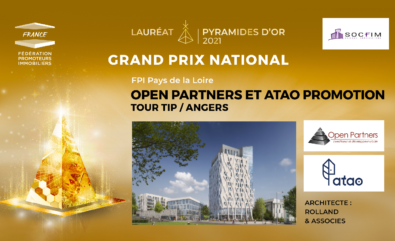 Lauréat Grand Prix national - Pyramide d'Or 2022 de la FPI (SOCFIM – Caisse d'Epargne)